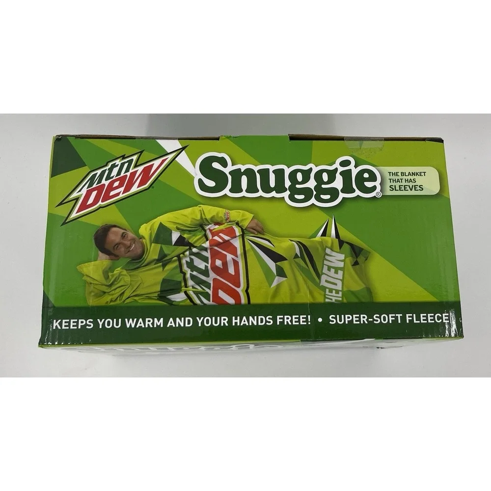 Snuggie Super-Soft Fleece Blanket with Sleeve MOUNTAIN DEW DO THE DEW 71